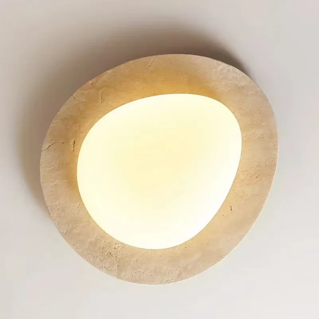 ® - Natuursteen Wabi Sabi LED Plafondlamp