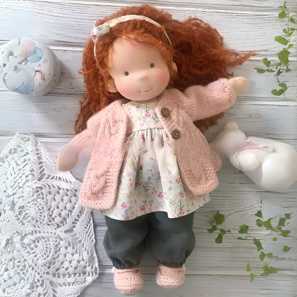 Handmade Waldorf Cuddly Doll