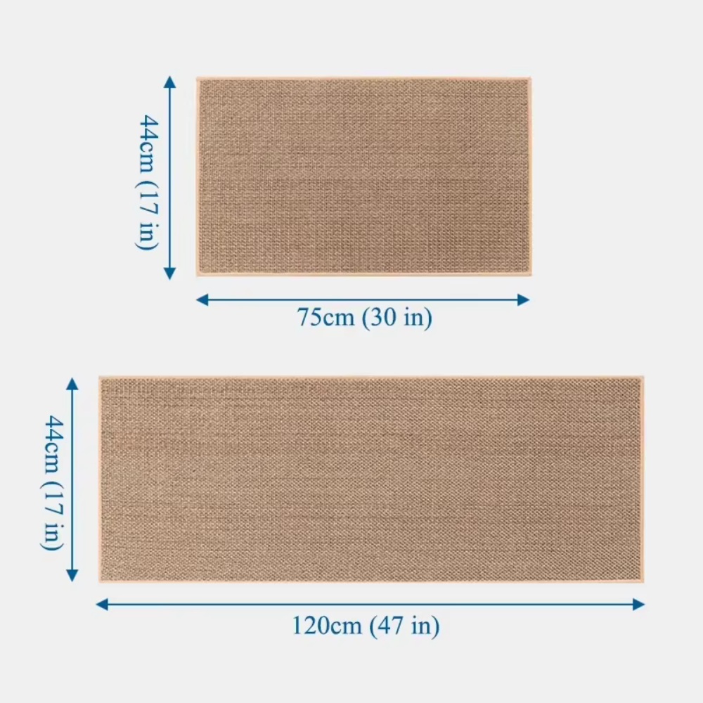 PureStep - Woven Kitchen Mat with Non-Slip Rubber Backing, Washable & Water Absorbent Floor Rug for Modern Home Decor