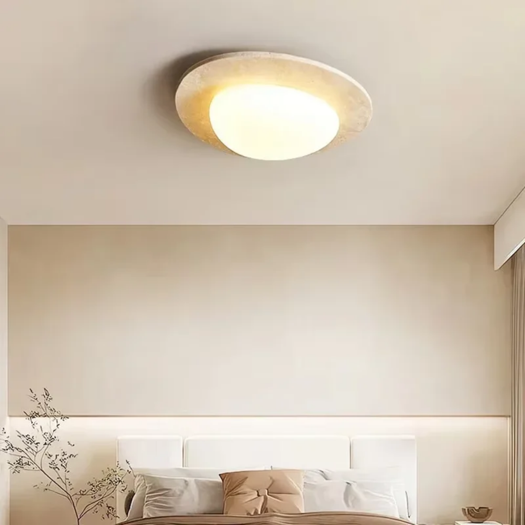 ® - Natuursteen Wabi Sabi LED Plafondlamp