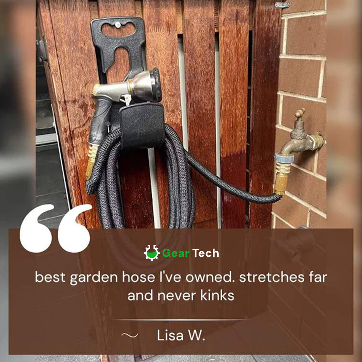 Expandable Garden Hose with 8‑Mode Spray Nozzle Leak‑Proof & Anti‑Kink