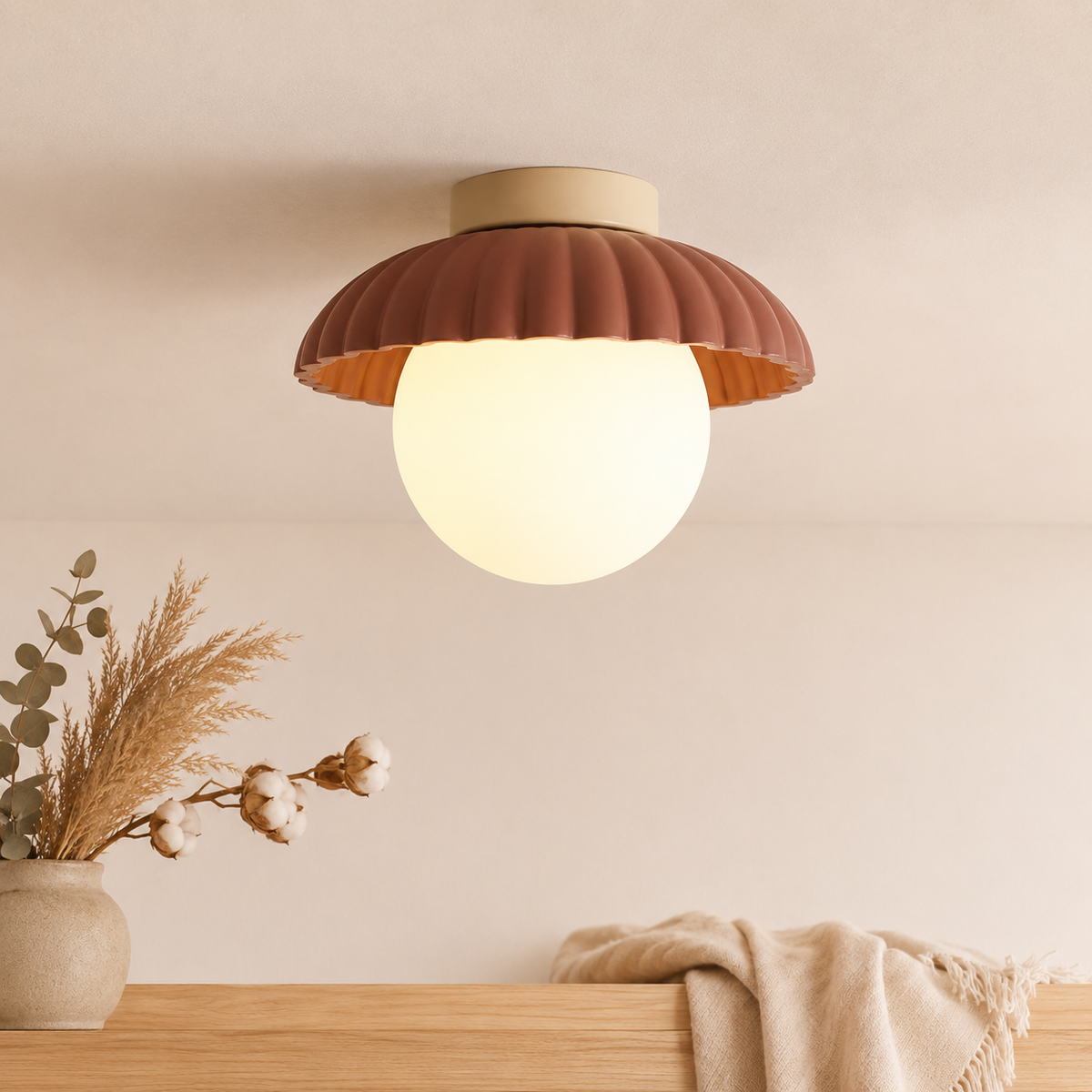 Moderne LED Deckenleuchte zum Aufbauen
