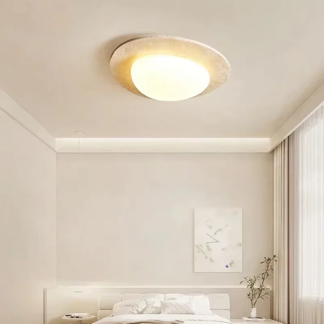 ® - Natuursteen Wabi Sabi LED Plafondlamp