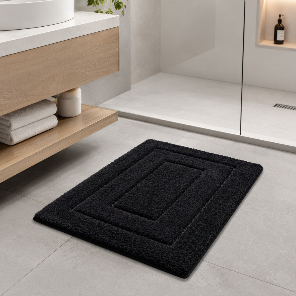 CloudStep Non-Slip Microfiber Bath Mat | Ultra-Absorbent Bathroom Rug for Modern Decor