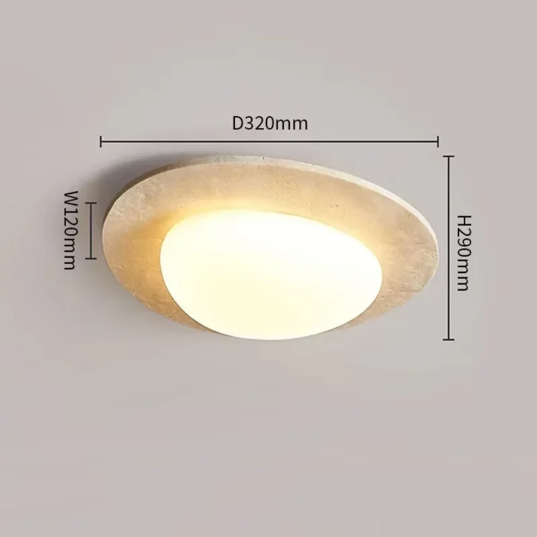 ® - Natuursteen Wabi Sabi LED Plafondlamp