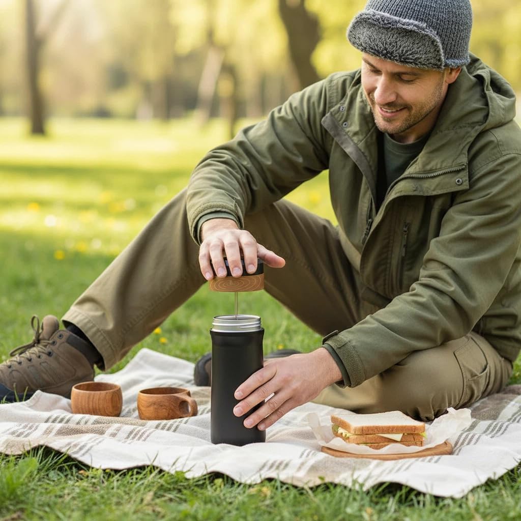 Trekka – French Press aus Edelstahl für perfekten Kaffee unterwegs