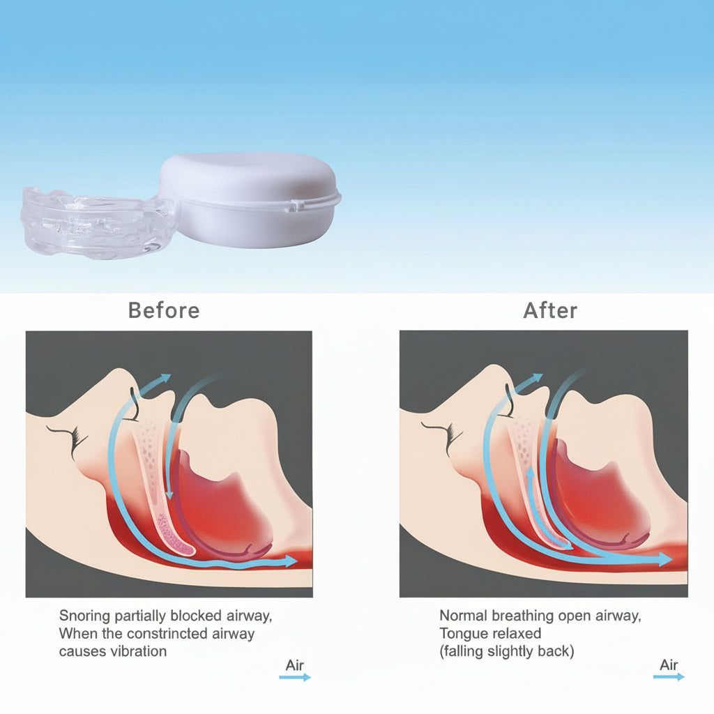 SNOREFREE PRO – Anti-Snoring Mouthpiece for Sleep Apnea & Snoring