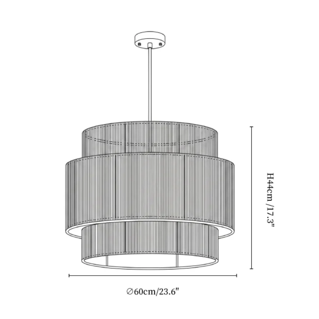 ® - Hanglamp Met Gelaagd Henneptouw Design
