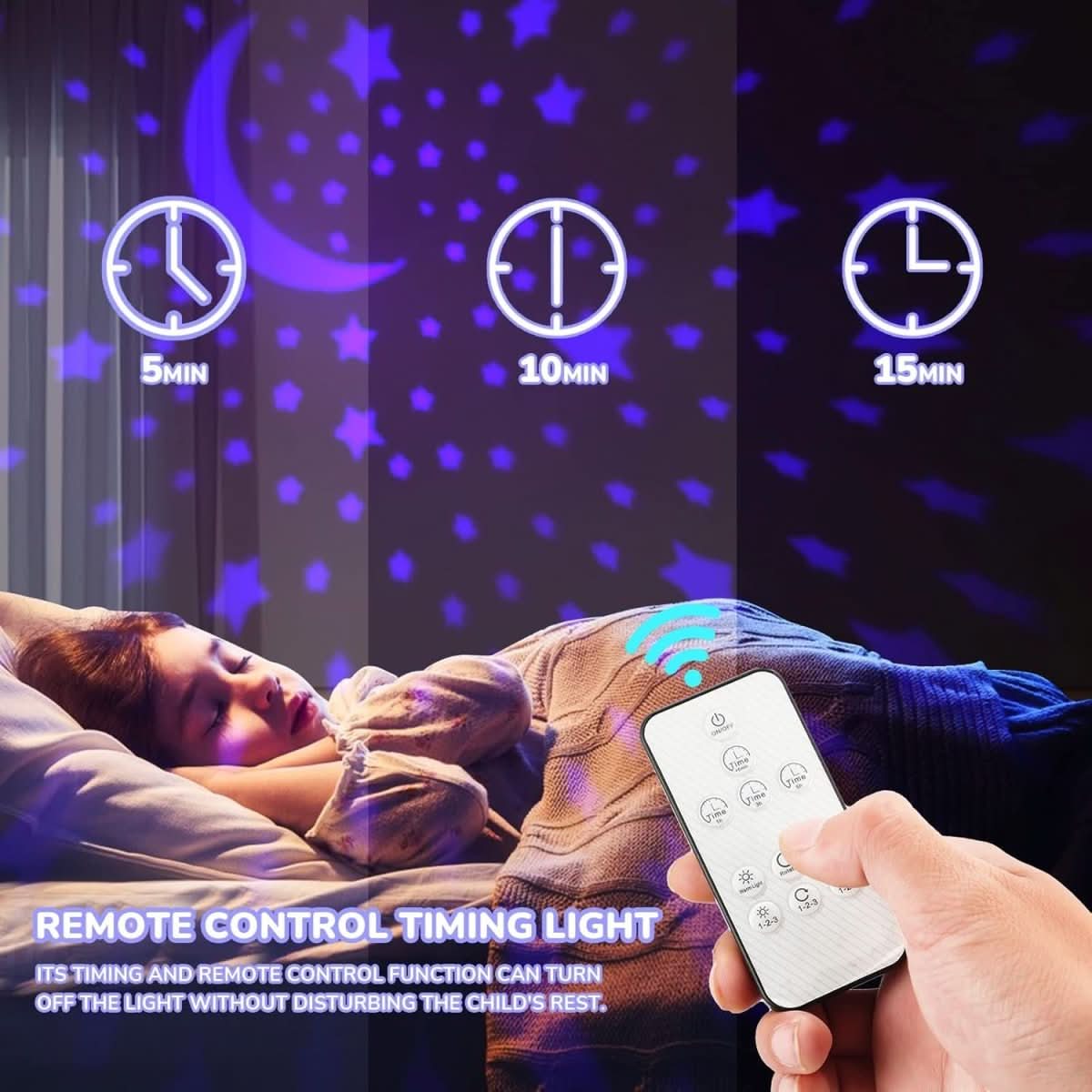GLOWLIGHT – Magical Star Projector with 16 Colors & Timer Function