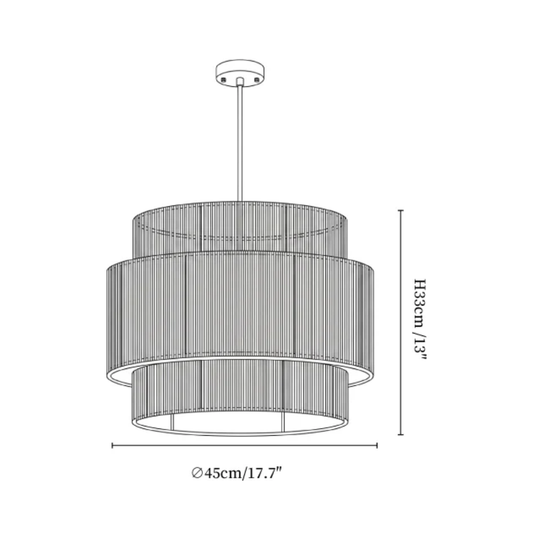 ® - Hanglamp Met Gelaagd Henneptouw Design