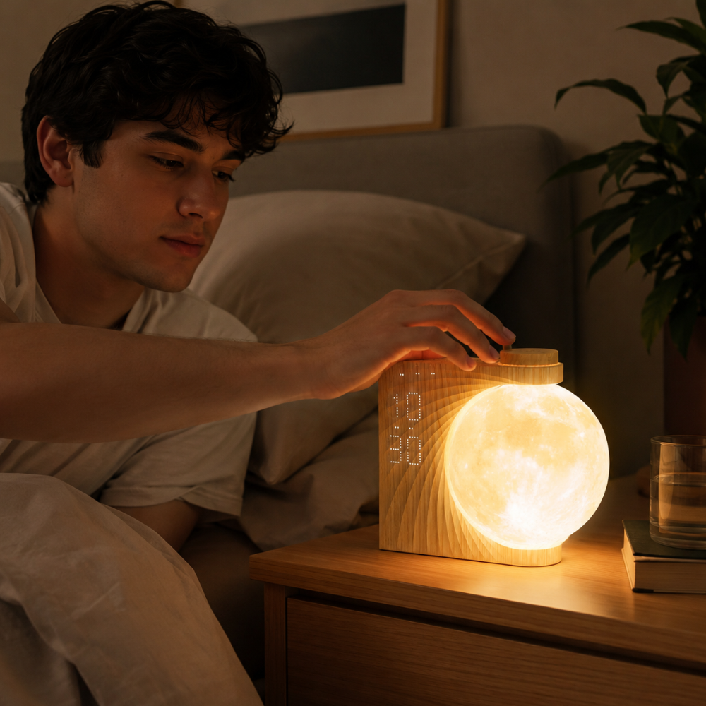 Restora Sunrise Alarm Clock - Gradual Light Wake Up Light & Nightstand Lamp