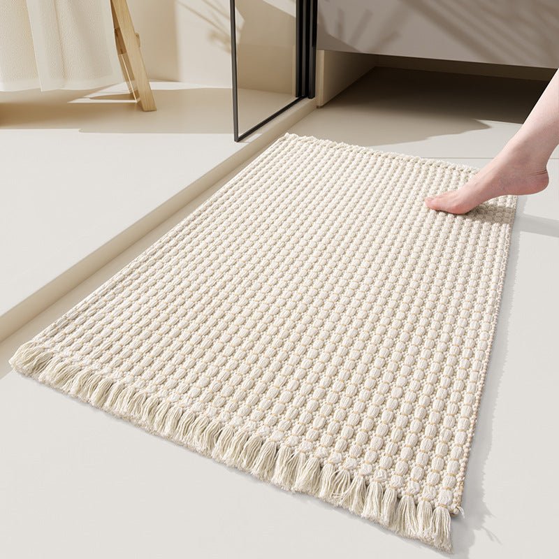 DRYLOOM – Absorbent thick microfiber bath mat for safe bathroom floors