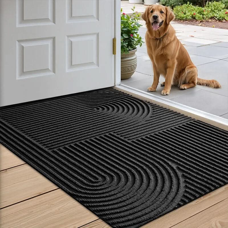AQUARAY – Absorbent, washable mat with flowing line pattern