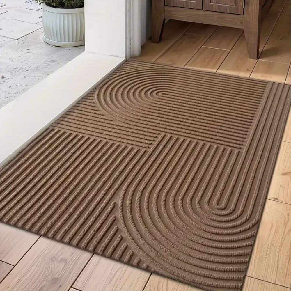 AQUARAY – Absorbent, washable mat with flowing line pattern