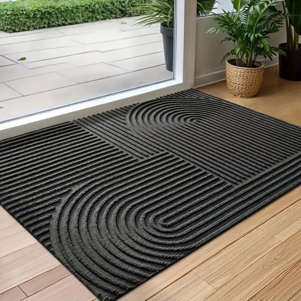 AQUARAY – Absorbent, washable mat with flowing line pattern