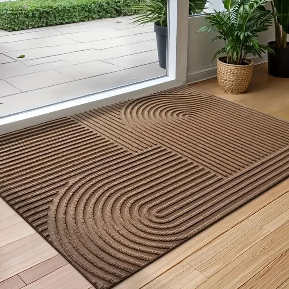 AQUARAY – Absorbent, washable mat with flowing line pattern