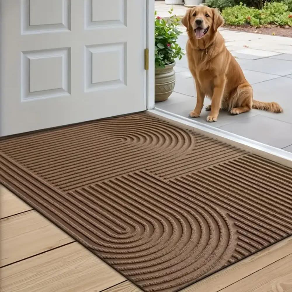 AQUARAY – Absorbent, washable mat with flowing line pattern