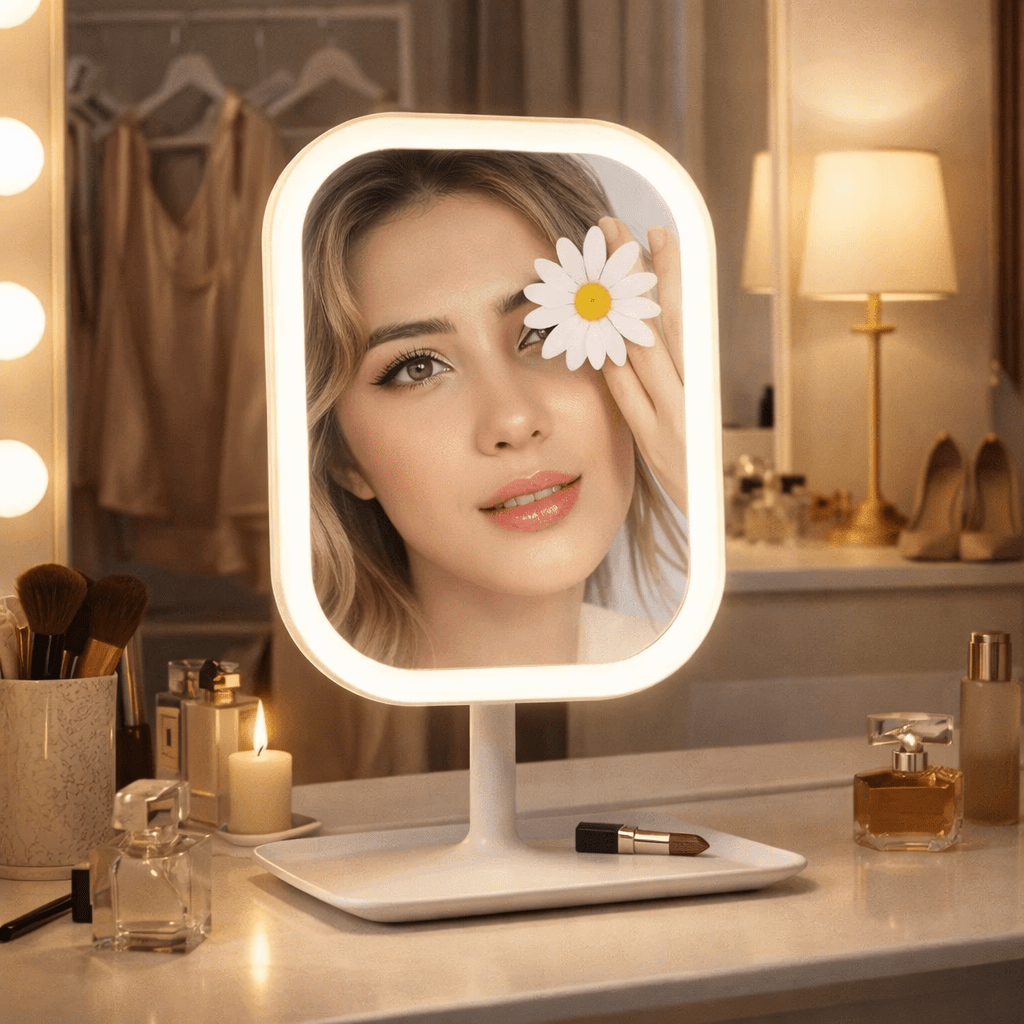BEAUTYLICHT – LED Makeup Mirror with Touch Control & 3 Light Modes