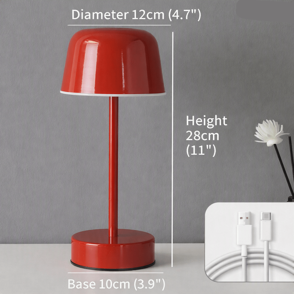 RETROLIGHT – Retro-Style LED Table Lamp, Cordless & USB Rechargeable