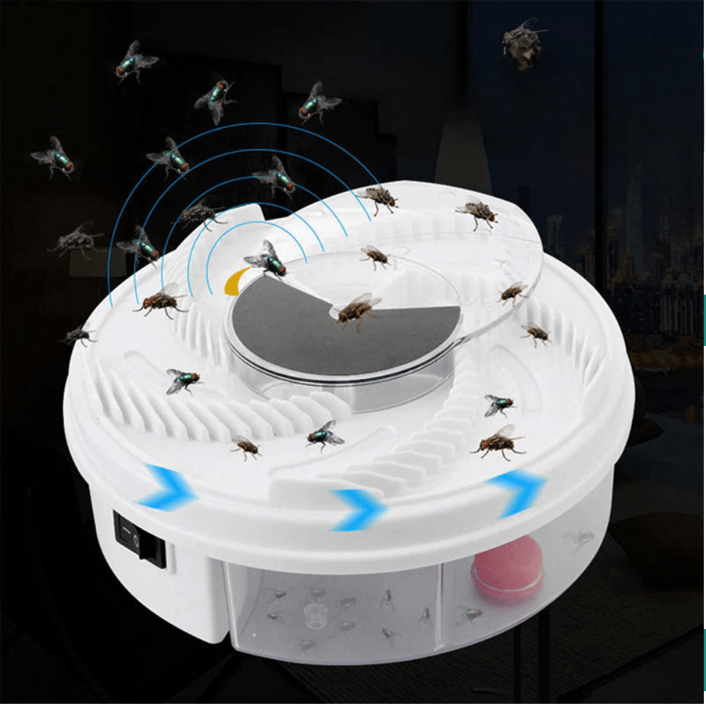 ECO CATCHER – Quiet, Environmentally Friendly Fly Catcher for Kitchen, Living Room & Garden