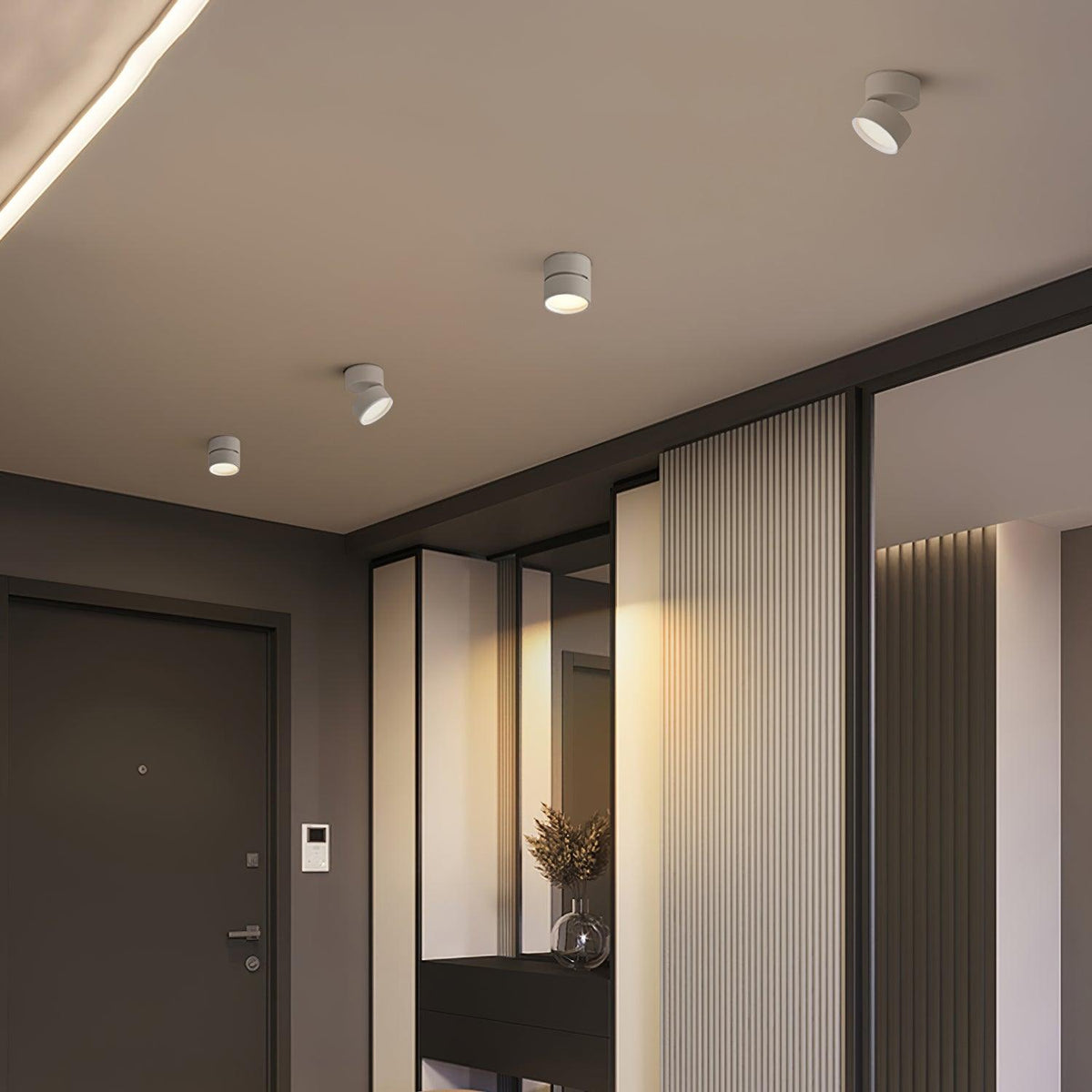Adjustable LED Spotlight in Modern Minimalist Scandinavian Design