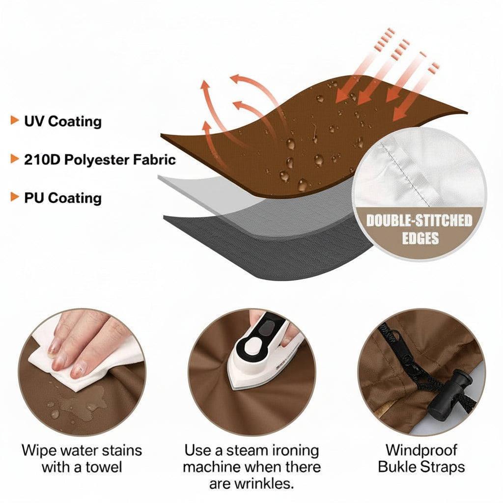 GARDENARMOR – Waterproof All-Weather Cover for Outdoor Hanging Chairs