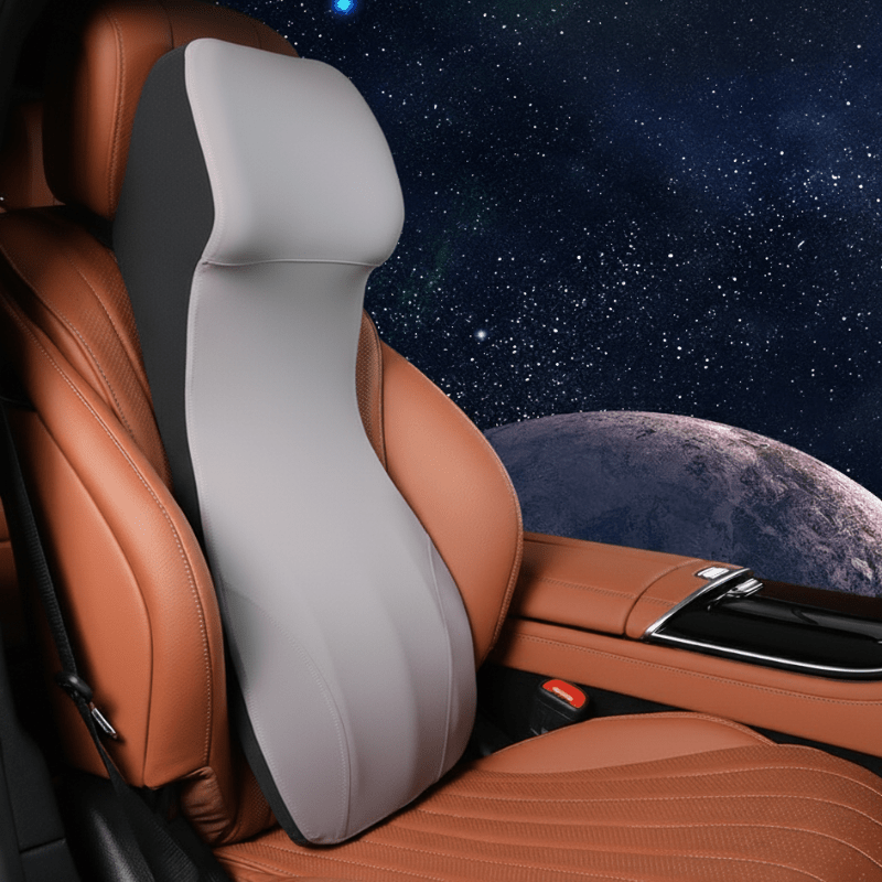 ERGOCARVE – Integrated Car Neck & Lumbar Support made of Memory Foam