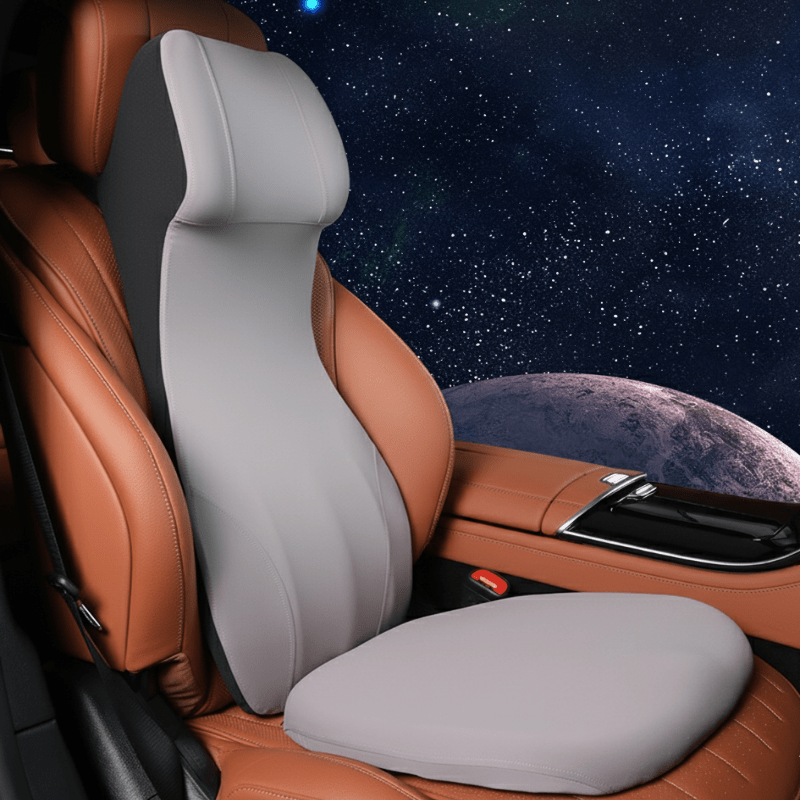 ERGOCARVE – Integrated Car Neck & Lumbar Support made of Memory Foam