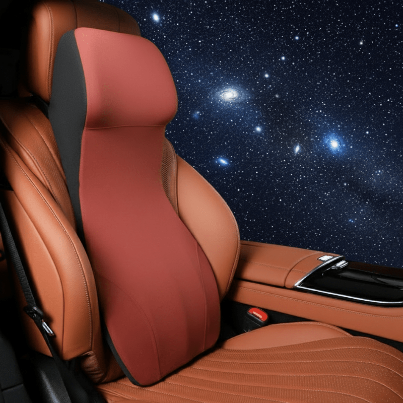 ERGOCARVE – Integrated Car Neck & Lumbar Support made of Memory Foam