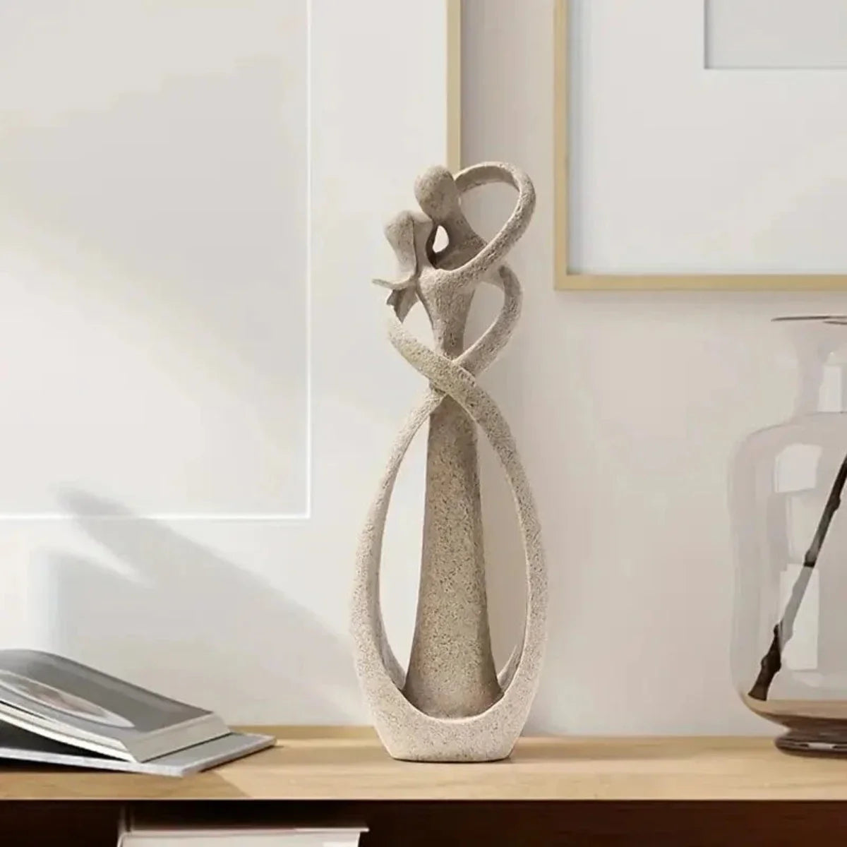 LoveKiss Duo | Romantisch Hars sculptuur