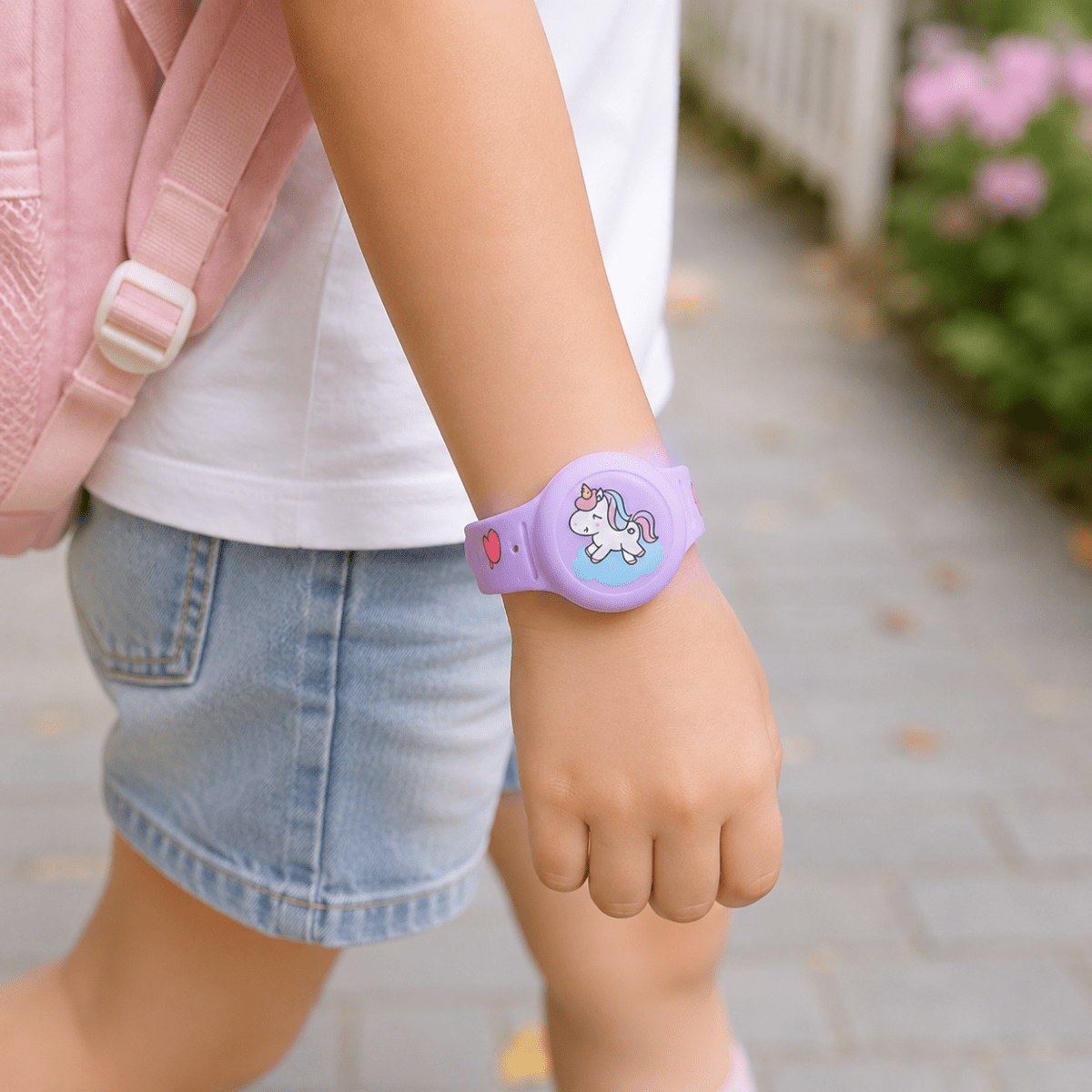 LITTLELOCATE – Colorful GPS wristband for children with a comfortably adjustable strap