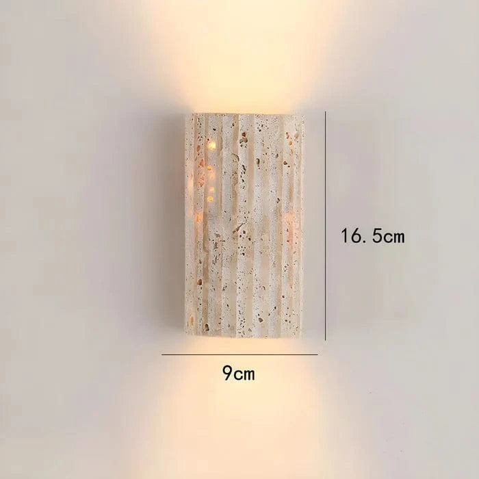 LuxeStone™ moderne travertin wandlamp met LED