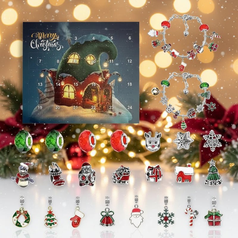 DIY Christmas Bracelet Advent Calendar for 24 Days of Crafting Fun