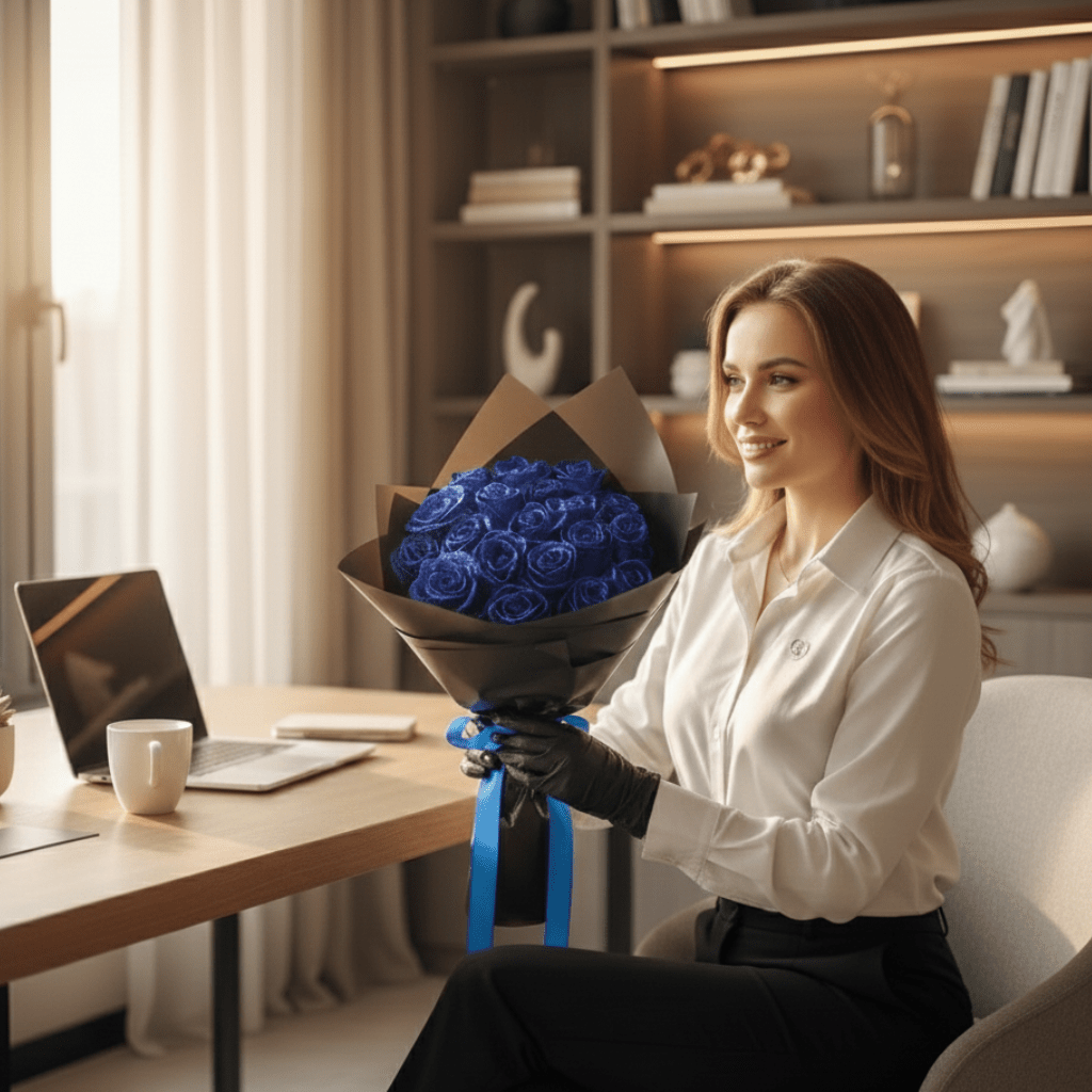 ROSALUNE – Eternal Glitter Rose for Romantic Gifts & Home Decoration