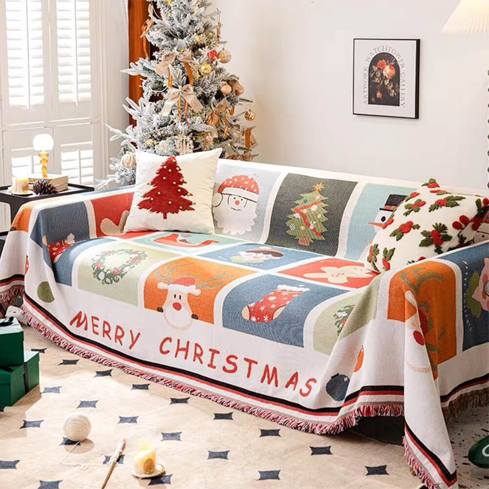 Easy-Care Christmas Sofa Slipcover