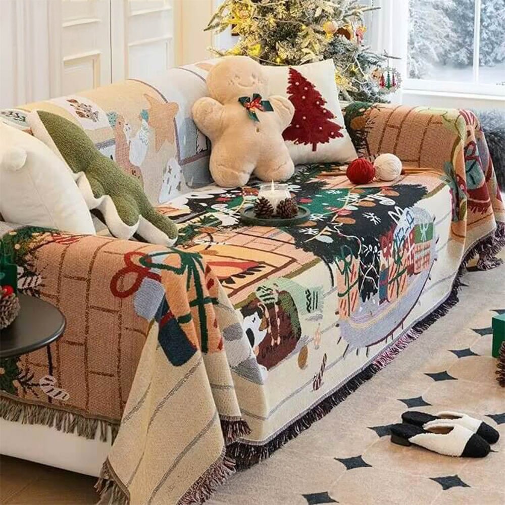 Easy-Care Christmas Sofa Slipcover