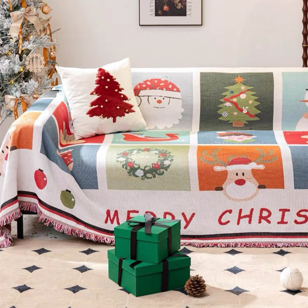 Easy-Care Christmas Sofa Slipcover