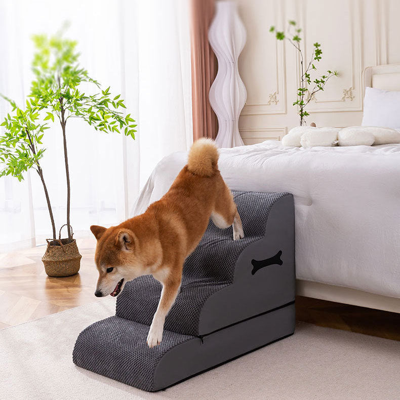 Olli – Komfortable Hundetreppe mit sanfter Rampe für sicheren und einfachen Zugang