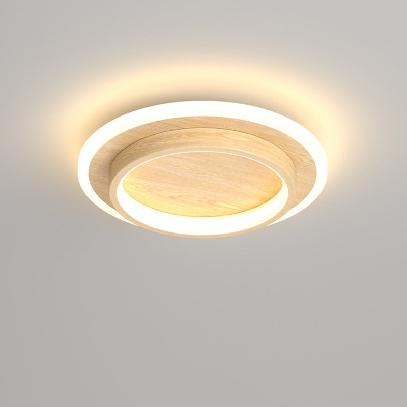 Plafondlamp met vlakke ronde diffuser ontwerp