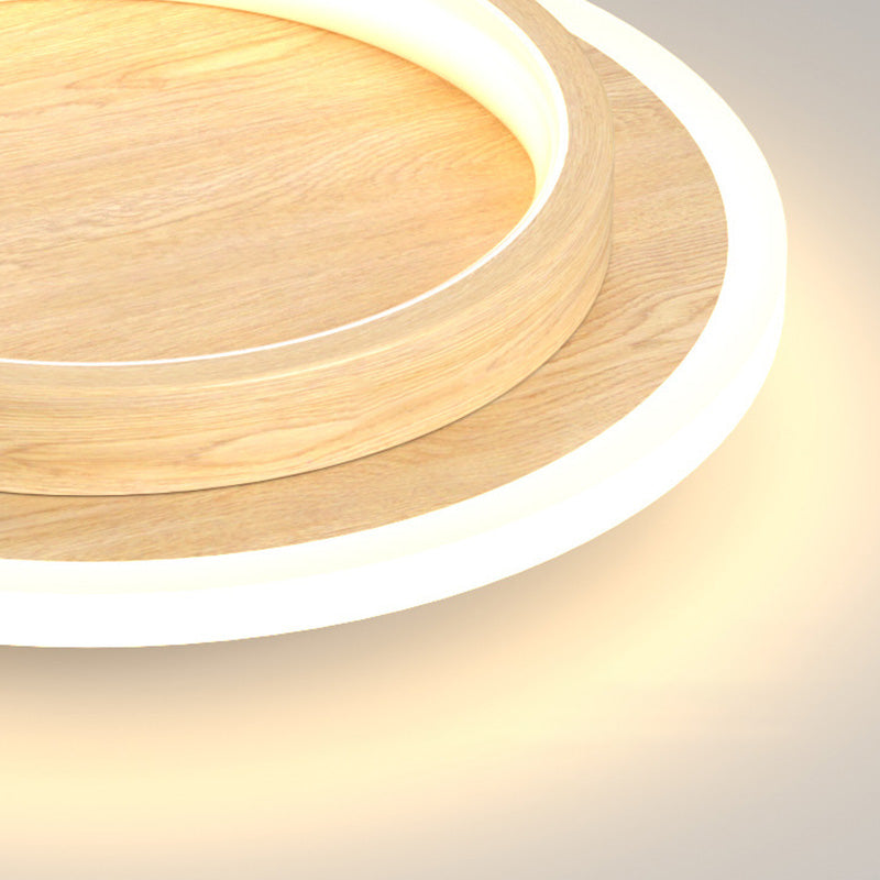 Plafondlamp met vlakke ronde diffuser ontwerp