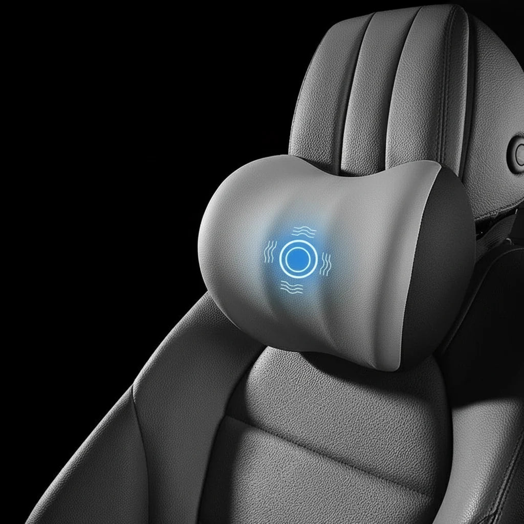 VIBRAREST – Electric Neck & Lumbar Support Cushion for Car & Office