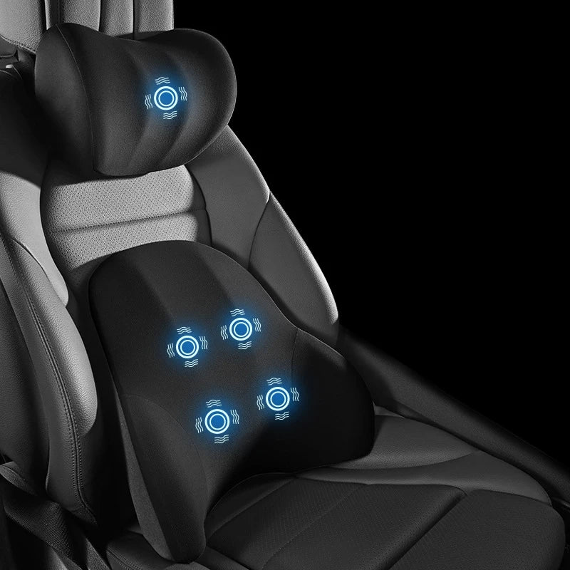 VIBRAREST – Electric Neck & Lumbar Support Cushion for Car & Office