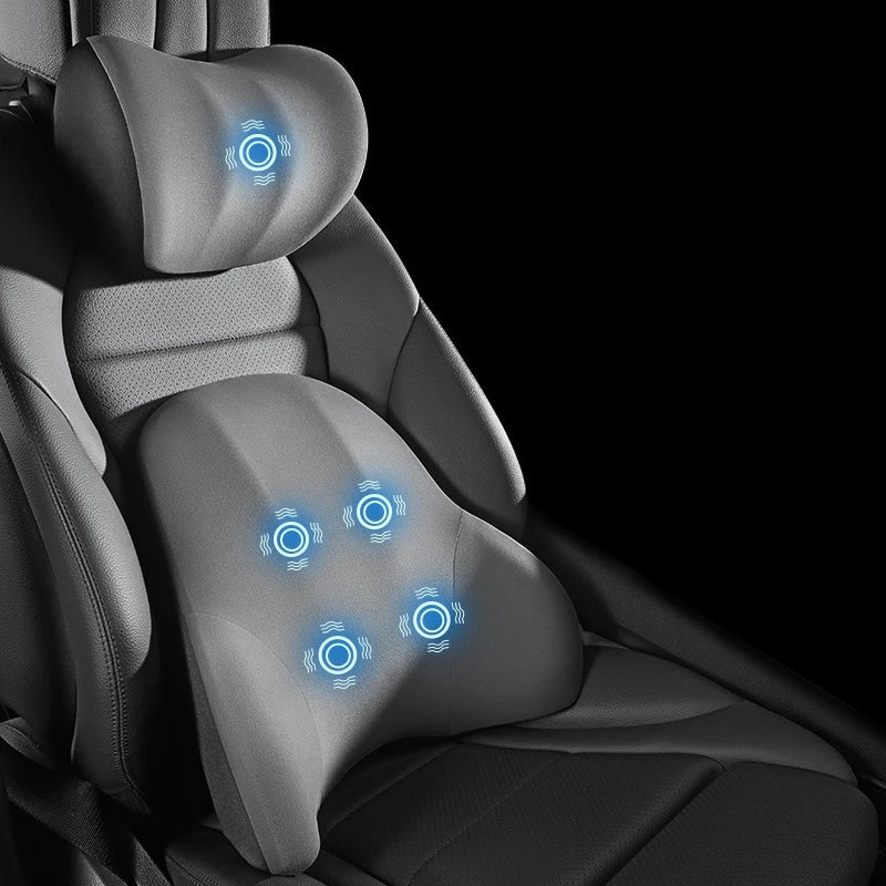 VIBRAREST – Electric Neck & Lumbar Support Cushion for Car & Office