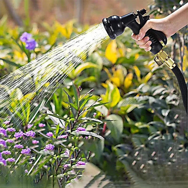 HydroFlow Max Garden Hose | Stretchable & Durable Water Hose | Kink-Free Hose for Garden, Plants & Cleaning