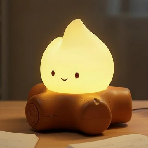 COZYCAMP – LED table lamp with campfire design & white noise