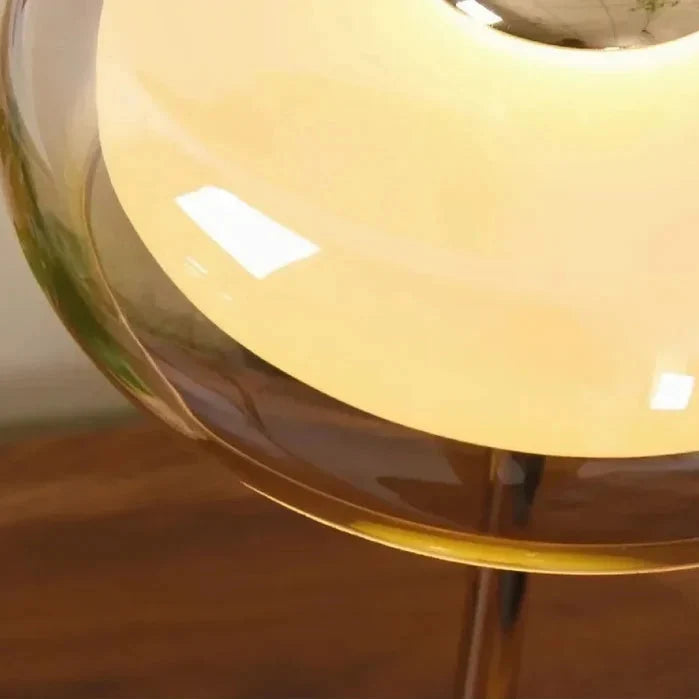 Rechargeable Mushroom Glass Table Lamp