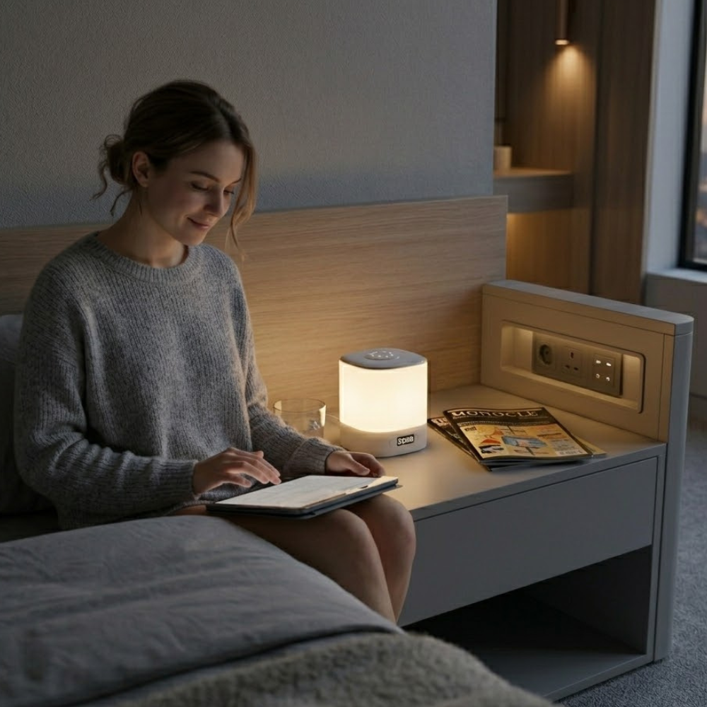 Modern Minimalist Table Lamp with Dimmable LED for Bedroom & Desk