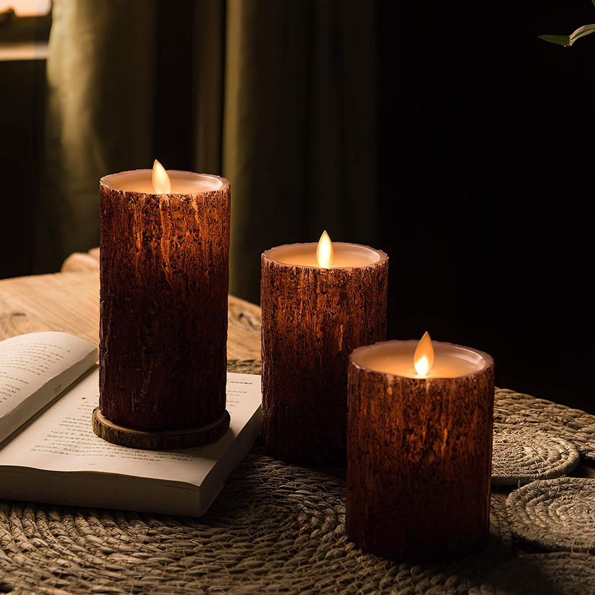Autumn - Vuurloze Kaars met Sfeervolle Verlichting