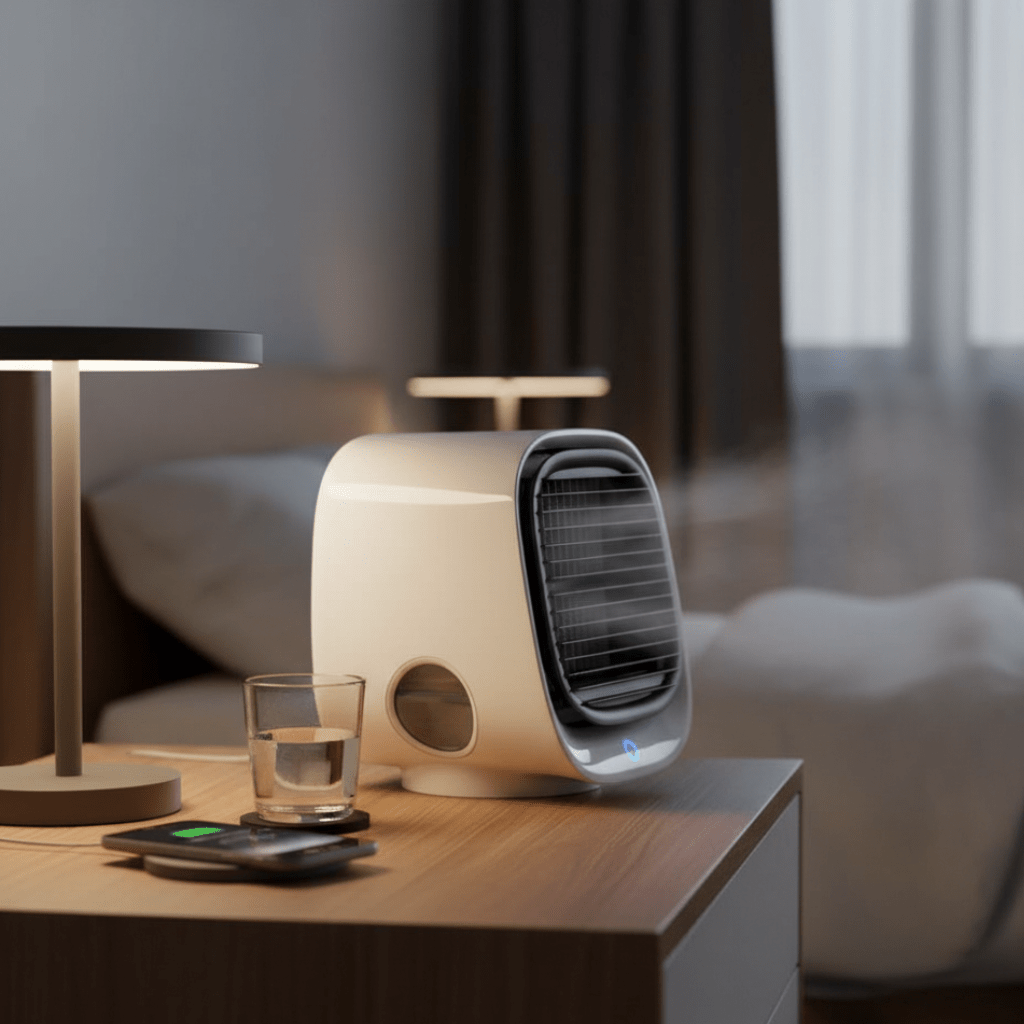 CLIMAONE DUO COOL - 2-in-1 Air Cooler & Humidifier - Compact Room Freshness with Pleasant Air Circulation and Moisture