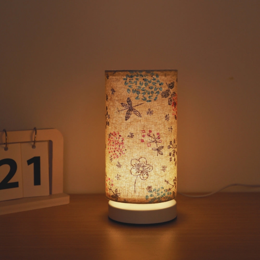 Botanische Bloemen Stof Verlichting Tafel Lamp